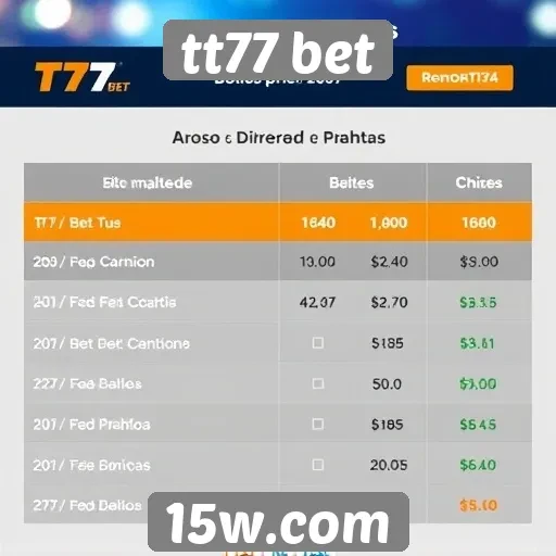 Comparativo de bônus oferecidos pelo tt77 bet